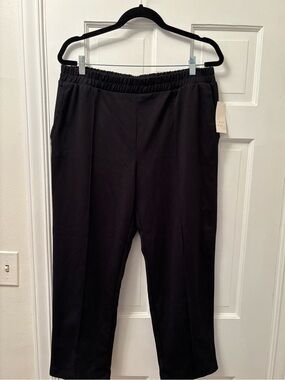 A New Day Black Knit Pull On Pants Size Large